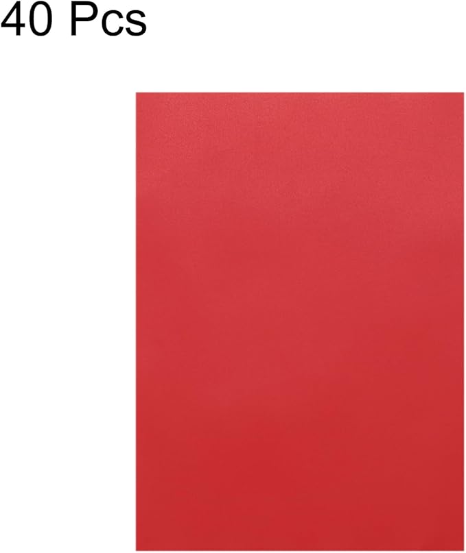 MECCANIXITY Colored Vellum Paper, 40 Sheet Deep Red Transparency 11.7 x 8.2 - Image 3