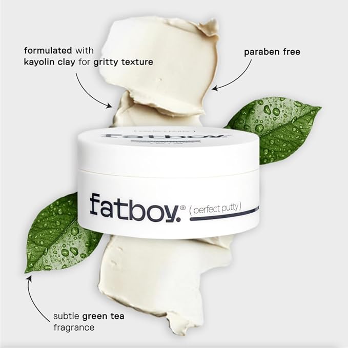 Fatboy Hair Perfect Putty, Styling Kaolin Clay Putty, Medium Hold - Image 5