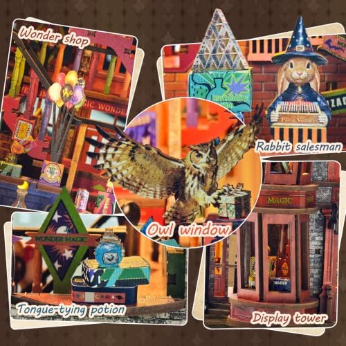 Magic Wonder House Halloween 3D Wooden Puzzle for Adults DIY Kit