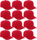 ZH 12 PC 5 Panel Baseball caps, Bulk Baseball caps, Customizable DIY Design, Wholesale Caps, One-Size-Fits-All
