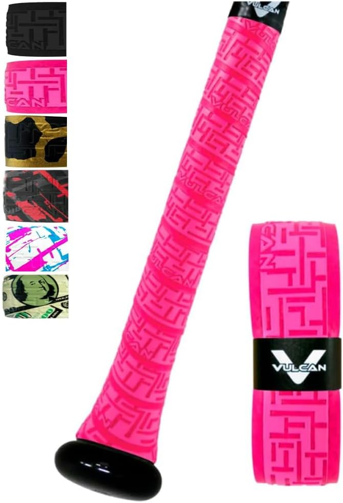 Vulcan | 0.50mm / 1.00mm / 1.75mm Bat Grip | Baseball/Softball | Multiple Colors