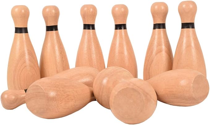 NI-ROU Outdoor Giant Lawn Bowling Games Rubber Wooden Lawn Set Fun Sports Games - Image 8