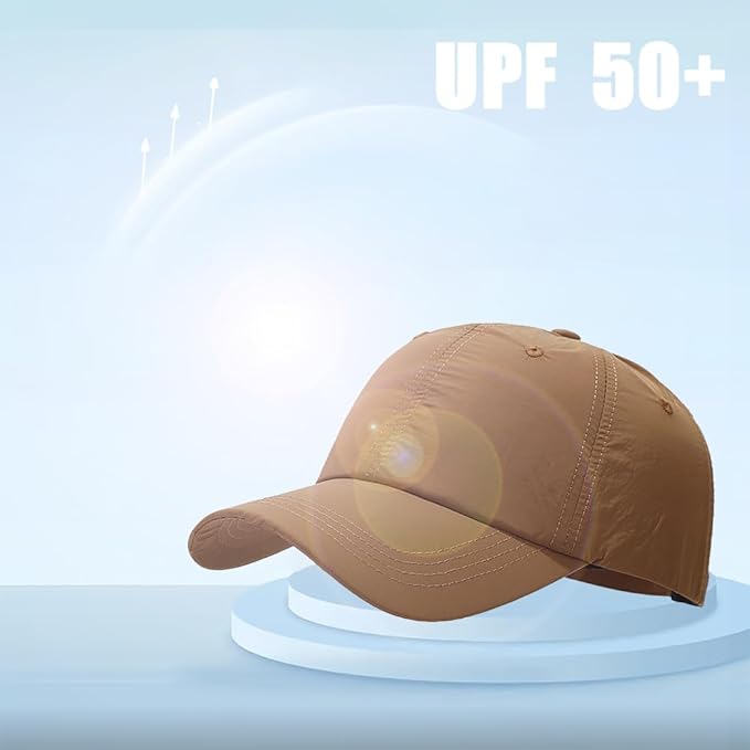 Waterproof Baseball Cap Breathable UPF50+ Caps for Men Women Outdoor Sport Adjustable Rain Quick Dry Hat