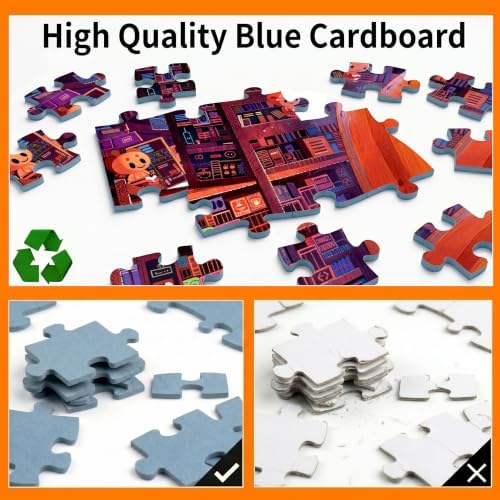 1000 Piece Puzzle for Adults, Cute Pumpkin Bookstore Party