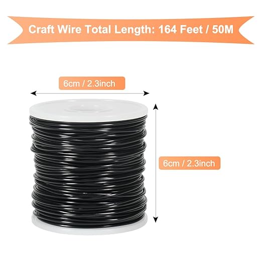 Tenn Well 15 Gauge Aluminum Wire, 164 Feet 1.5mm Bendable Metal Craft Wire - Image 7