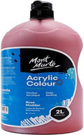 Mont Marte Discovery School Acrylic, Rose Madder, 1/2 Gallon. Ideal by MontMarte