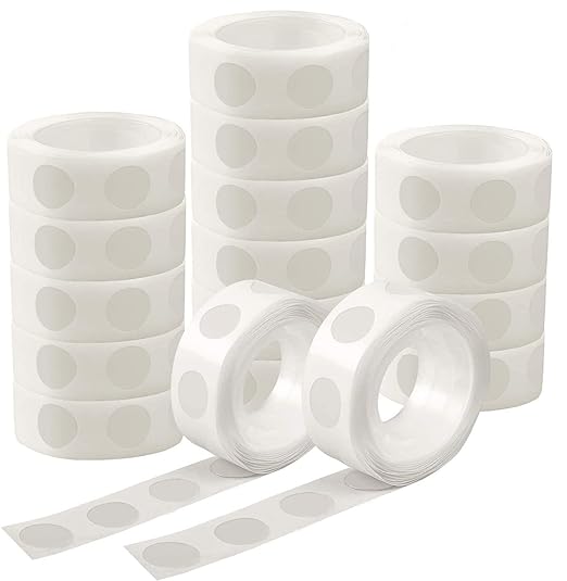 UPINS 800 Pcs Point Dots Balloon Glue Removable Adhesive Point Tape, 8 Rolls by UPINS