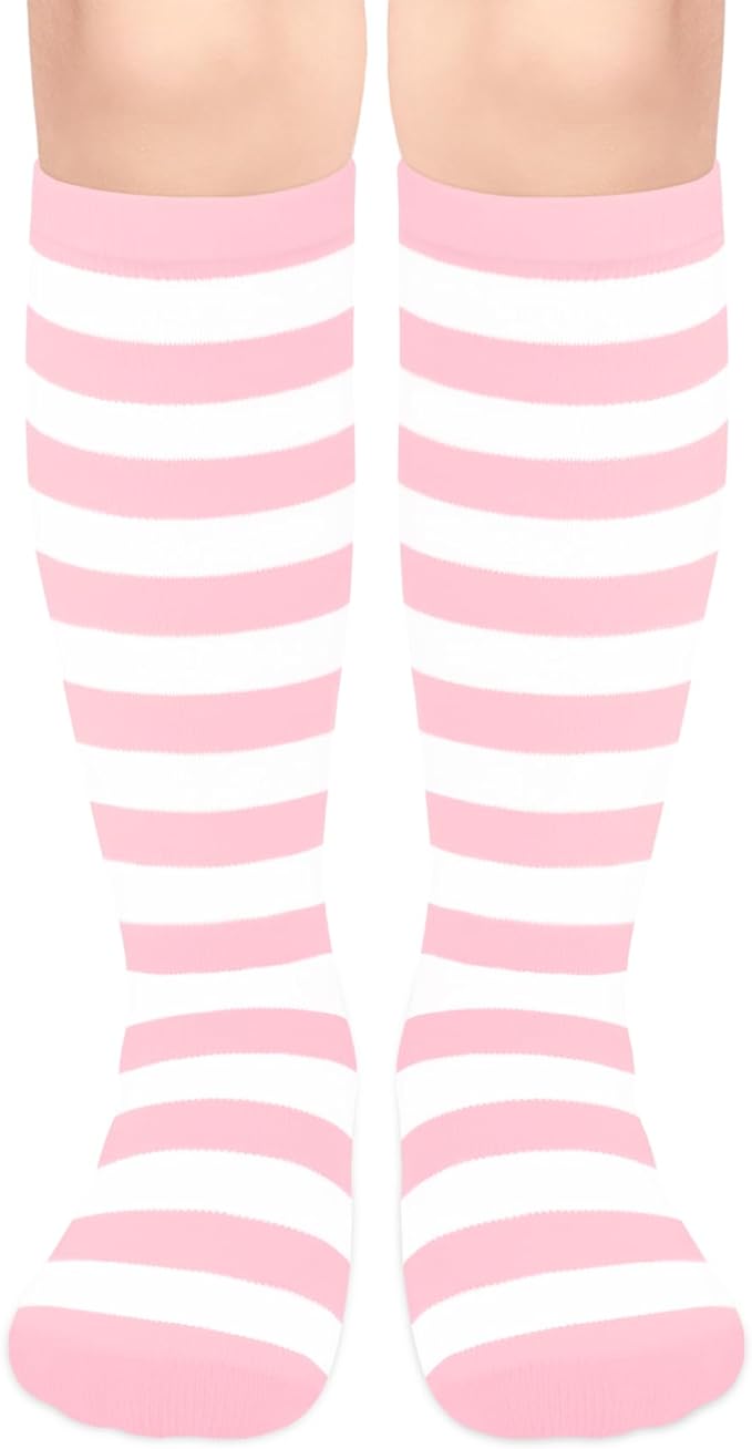Olreco 1 Pack Toddler Kids Youth Soccer Socks Girls Boys Baseball Socks Youth Knee High Softball Football Accessories Cotton