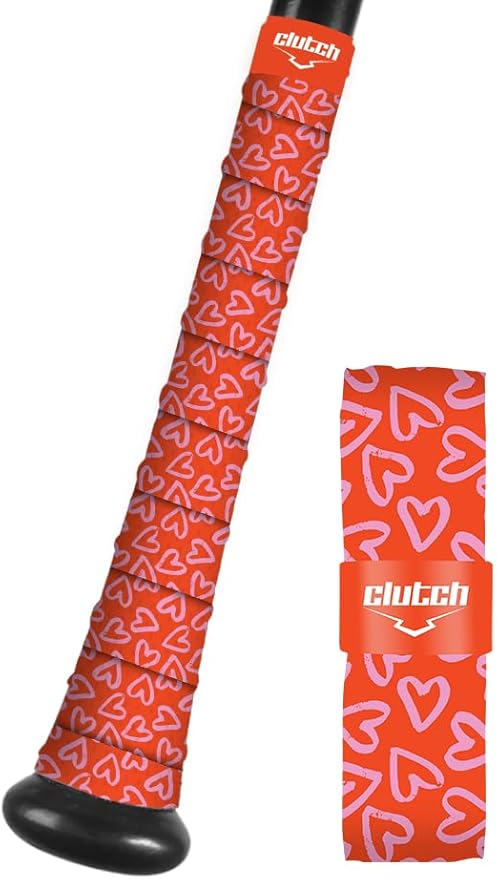 Clutch Sports Apparel All-Weather Bat Grip Tape, 1.1mm Cushioned & Non-Slip for Baseball & Softball, Durable & Multi-Sport Performance for Youth & Adult Players