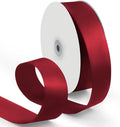 1-1/2 Inch 100 Yards Satin Ribbon Wine Red, Solid Color Fabric Ribbon by HimBen