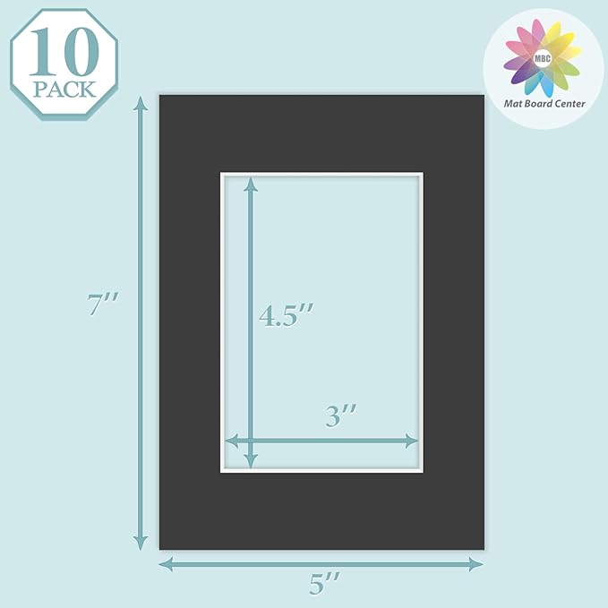 MBC Mat Board Center, 10 Pack 5x7 - Image 3
