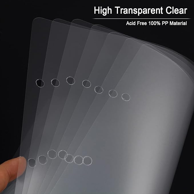 30 Sheets 9.84 x 10.24" Clear Insert Page Protectors Film - Image 3
