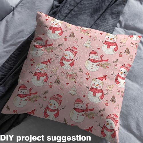 jejeloiu Xmas Theme Fabric by The Yard Kawaii Gnome Upholstery Fabric Merry Christmas Waterproof Indoor Outdoor Decor for DIY Sewing Craft Projects 3 Yards