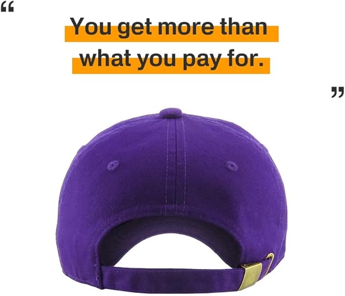 KBETHOS Classic Unisex Cotton Adjustable Low Crown Baseball Cap – Plain Dad Hat