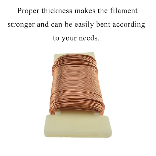 HAHIYO 22Gauge Rose Gold Floral Wire - Image 4