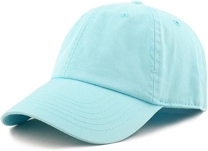Cotton Baseball Cap Dad Hat – Washed Low Profile Adjustable Hat for Men Women Casual Outdoor Running Golf