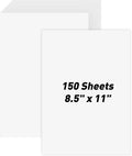 MAXECHO 8.5" × 11" White Cardstock Bulk 150 Sheets Construction Paper Card by MAXECHO