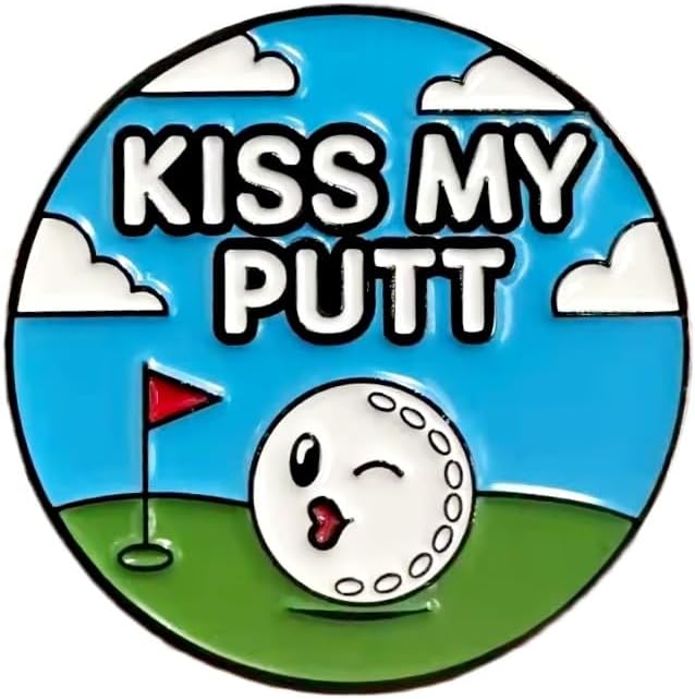 Funny & Unique Golf Ball Markers with Hat Clip – Creative Icon Designs for Golfers – Golf Accessories & Gifts