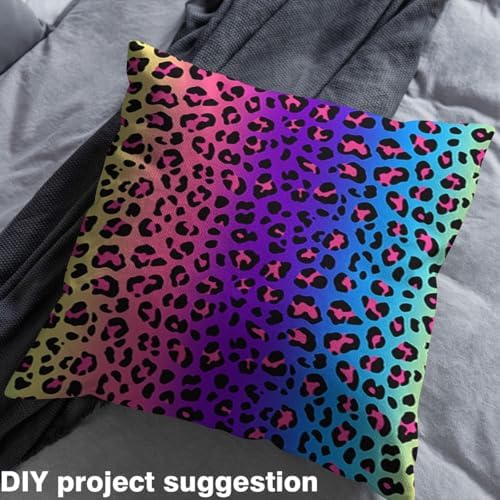 Feelyou Leopard Print Fabric By The Yard Decorative Soft