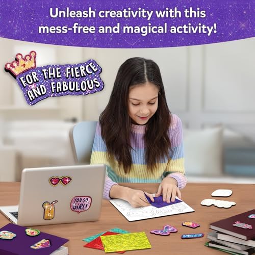 Skillmatics Foil Fun Girl Power, Foil Art & Craft Activity, Gift for Tweens
