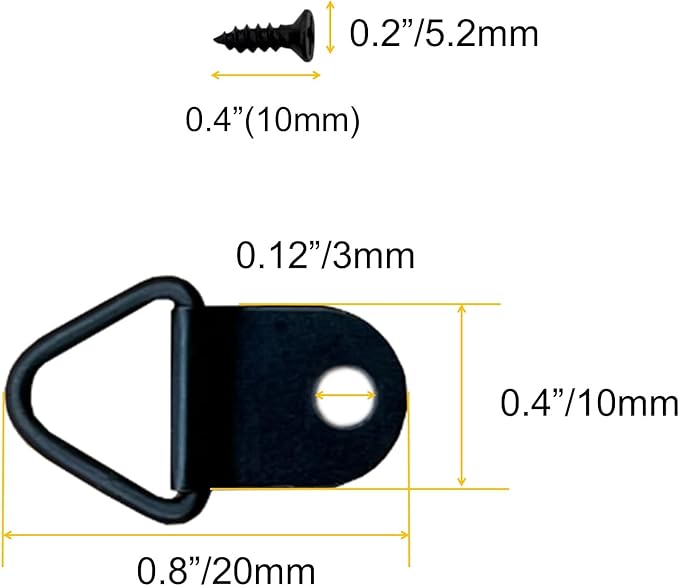 Small Triangle Ring Steel Picture Hangers - Image 3