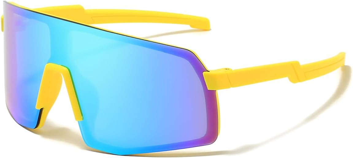 JOVAKIT Kids Baseball Sunglasses for Boys Girls Age 3-13, Youth Baseball Sun Glasses UV400 Sports Cycling Shades