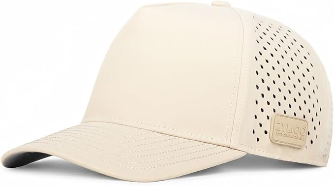 Zylioo Oversize XXL XL Performance Baseball Cap, High Profile 5-Panel Snapback Hat, Laser Cut Mesh Cap for Big Heads