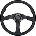 Flat-bottom Golf Cart Steering Wheel for Club Car DS &Precedent Universal Design 14 inch EZGO RXV & TXT, Yamaha Golf Cart Steering Wheels
