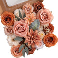 Floweroyal Artificial Flowers Fake Rose Flowers Dahlia with Stems for DIY Wedding Bridal Bouquets, Baby Shower, Floral Arrangement, Table Centerpieces, Home Decorations