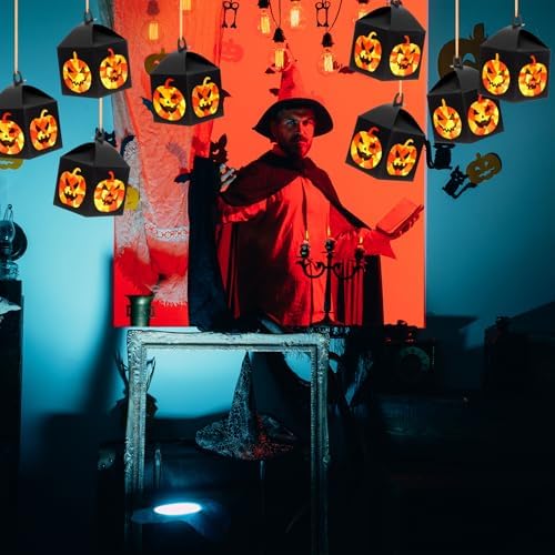 Simgoing 12 Sets Halloween Jack-O-Lantern Crafts Tissue Paper Crafts Kits