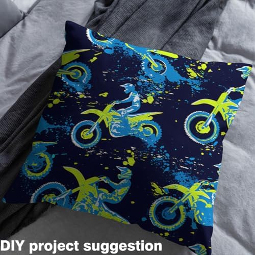 Feelyou Dirt Bike Fabric By The Yard Decorative Soft
