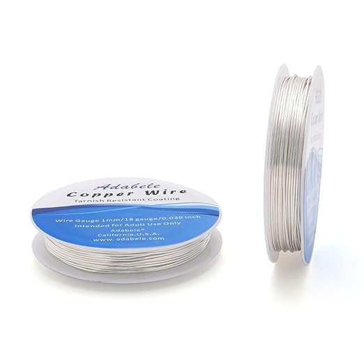 Adabele 32 Feet Premium Tarnish Resistant Round Jewelry Wire Copper Beading by AdabeleLLC