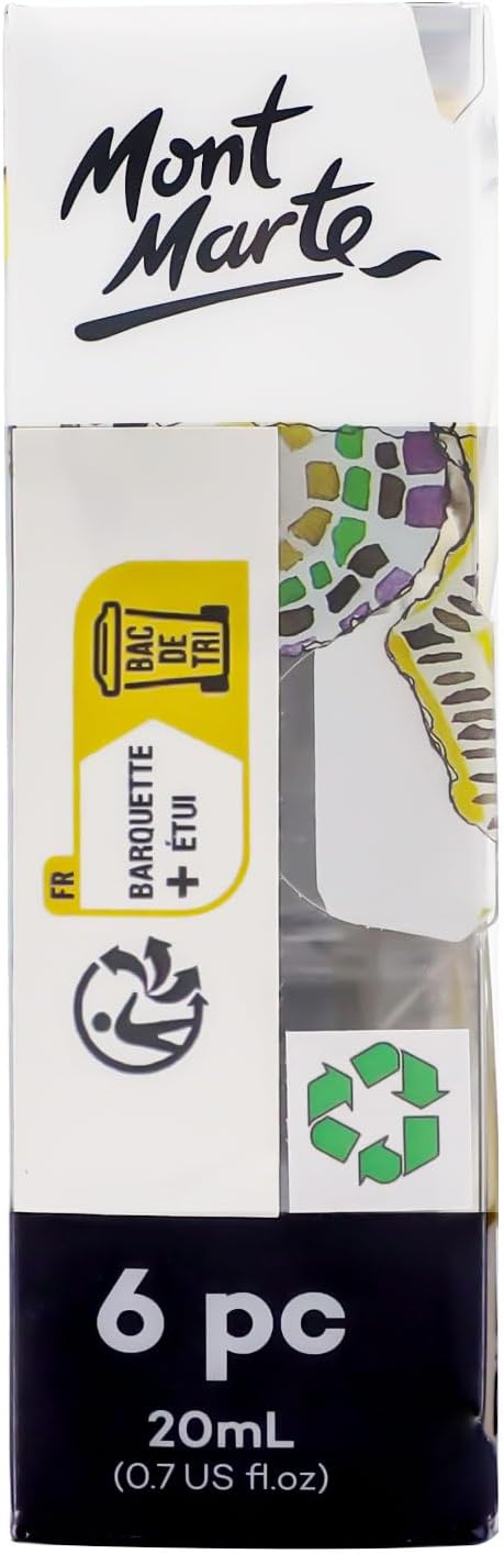 Mont Marte Acrylic Ink Premium 6pc x 20ml, Acrylic Inks - Image 8
