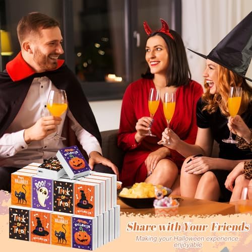 Outus 50 Pack Small Halloween Pocket Tissues Travel Packs Bulk