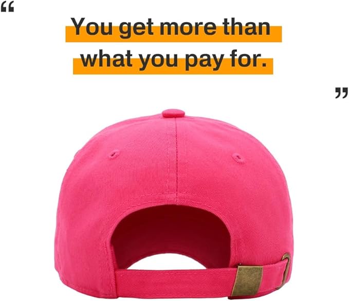 KBETHOS Classic Unisex Cotton Adjustable Low Crown Baseball Cap – Plain Dad Hat