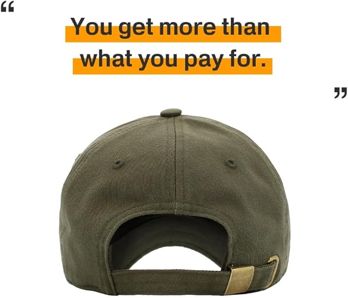 KBETHOS Classic Unisex Cotton Adjustable Low Crown Baseball Cap – Plain Dad Hat