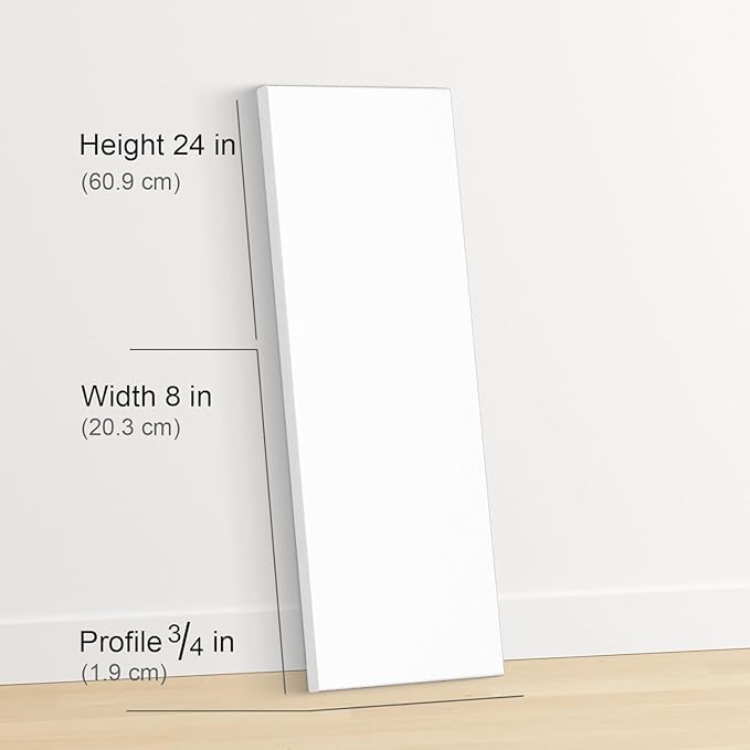 PHOENIX 8x24 Inch 3 Pack Artist Canvas - Image 2