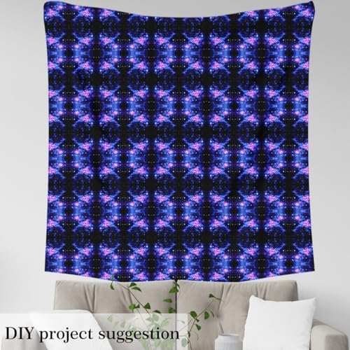 3D Printed Space Upholstery Fabric for Chairs 10 Yard Universe Cloud Galaxy Fabric by The Yard Decor Starlight Print for Home DIY Projects, Waterproof Indoor Outdoor Decor Space Outer Sky Decor