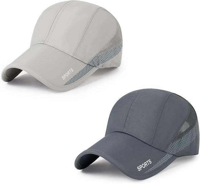 Running Hat Mesh Baseball Cap Unstructured Sports Cap Outdoors Sun Hat for Men Women