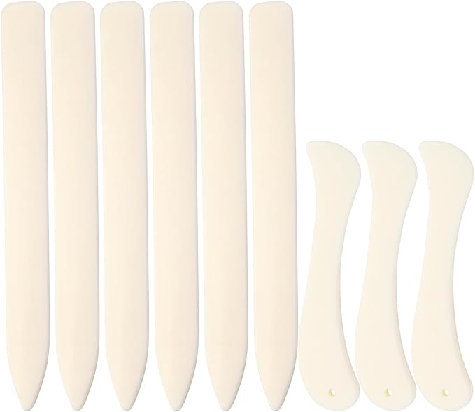 9 PCS Bone Folder and Scoring Tool Plastic Paper Folding Tool Bone Origami by Jupean
