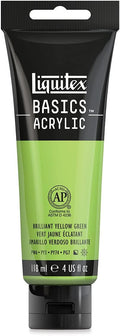Liquitex BASICS Acrylic Paint, 118ml Tube, Brilliant Yellow Green by Liquitex
