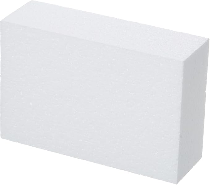 Crafare 8 Pack Craft Foam Blocks 6X4X2in Polystyrene Brick Rectangle - Image 7