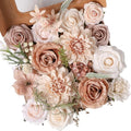 Floweroyal Artificial Flowers Fake Rose Flowers Dahlia with Stems for DIY Wedding Bridal Bouquets, Baby Shower, Floral Arrangement, Table Centerpieces, Home Decorations