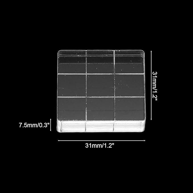 PATIKIL 1.2"x1.2" Acrylic Stamp Block - Image 2