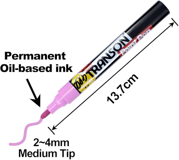 TRANSON 12 Colors Permanent Paint Markers - Image 3