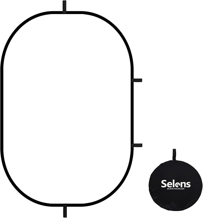 Selens Oval Light Reflector Diffuser, 47x70.8inch/120x180cm Collapsible Soft by Selens