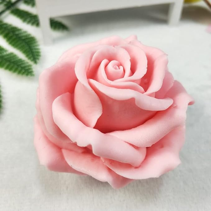 3D Flower Beautiful Bloom Rose Mold - Image 2