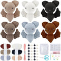 ORIGACH 6 Set Halloween Bat Crochet Kit for Beginners, DIY Cute Amigurumi Yarn Set with Video Guide, Yarn & Tools, Complete Crochet Starter Pack, Crocheting Gifts for Halloween Decor