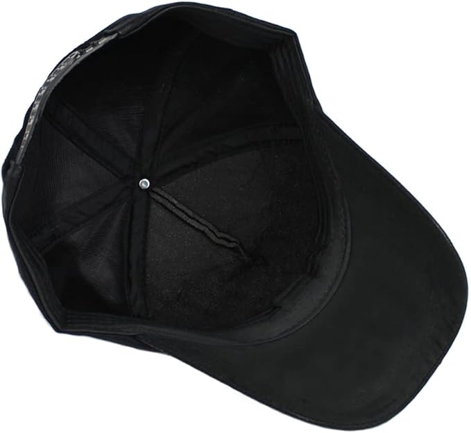 Gudessly Adjustable Breathable Rhinestone Baseball Cap for Women Bling Sequins Casual Sports Cap