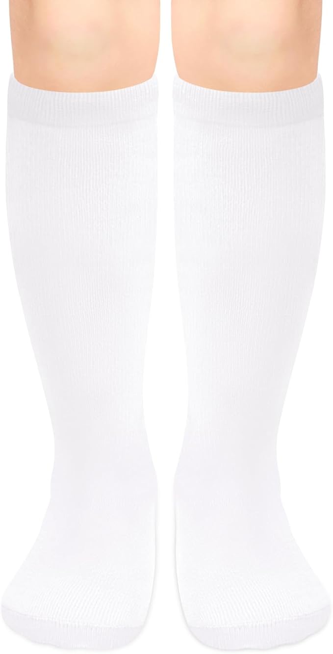 Olreco 1 Pack Toddler Kids Youth Soccer Socks Girls Boys Baseball Socks Youth Knee High Softball Football Accessories Cotton